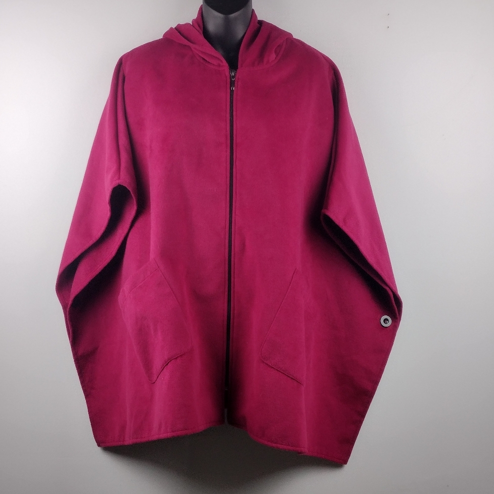 EUC Hooded Cape Jacket
